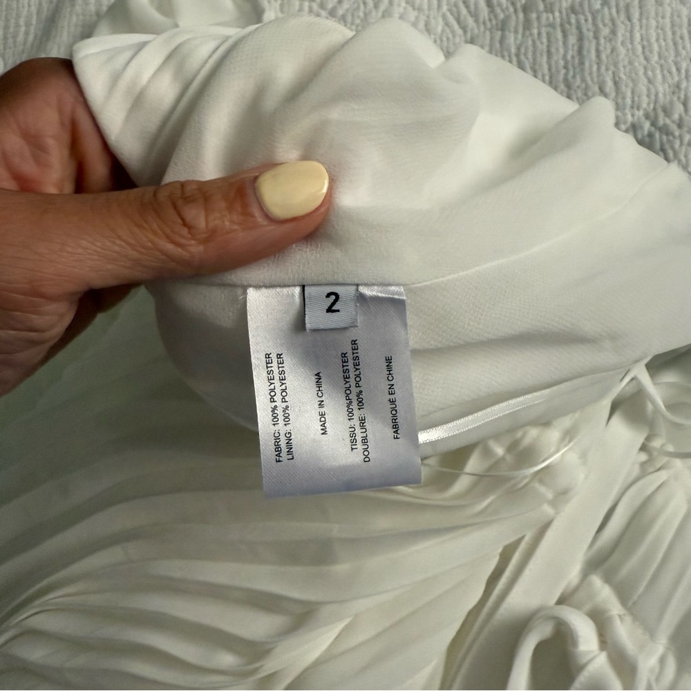 Proenza Schouler White Label Broomstick Pleated Tank Dress In Off White - Picture 11 of 11